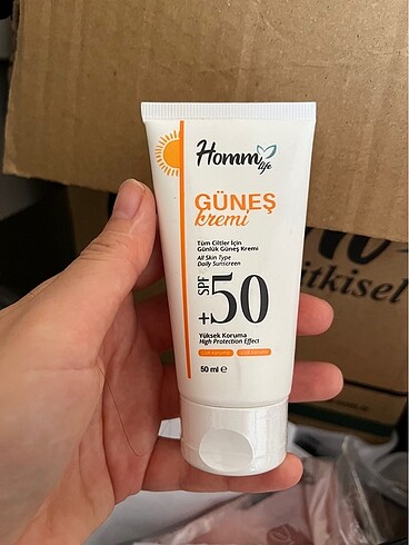 Homm bitkisel güneş kremi