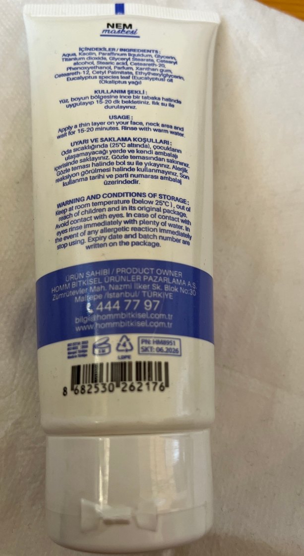 Nem Maskesi - Kuru ve Normal Ciltler İçin 100ml - Görsel 2