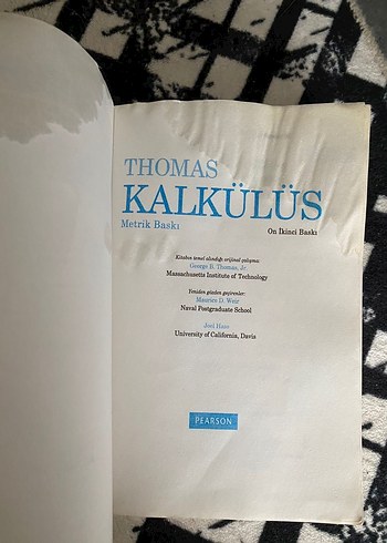 Thomas Kalkülüs Cilt 1 - Pearson - Görsel 3