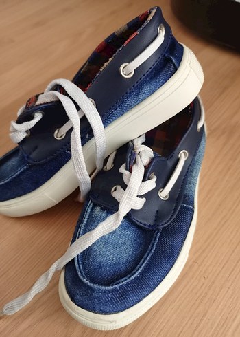 Diğer Çift Tokalı Erkek Çocuk Kot Sneakers