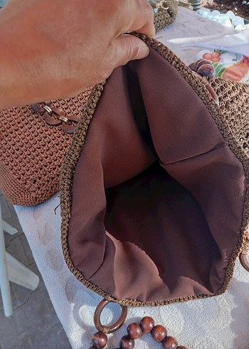 Zara Püsküllü Bohem Örgü Kadın Çanta