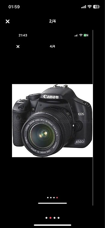 Canonn450d yeni tertemiz makine