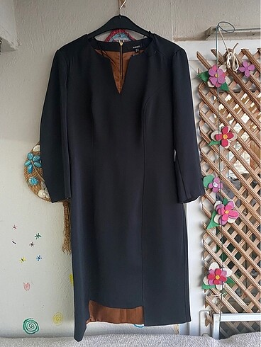 Siyah Kumaş Elbise