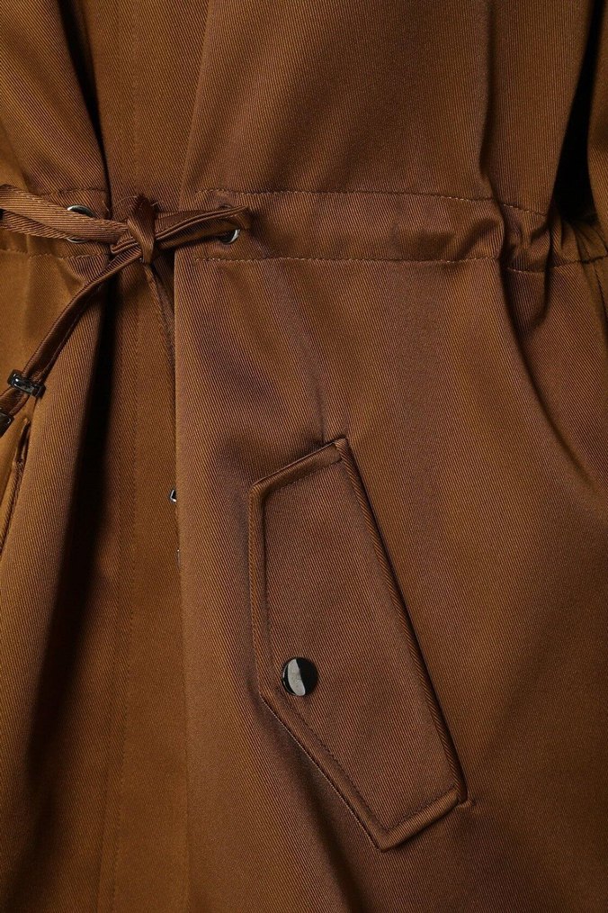 Kürklü Kahverengi Kadın Parka Network - Görsel 4