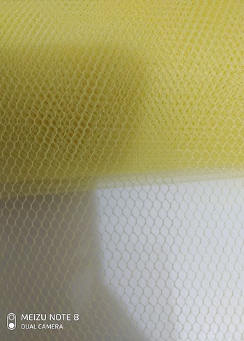 düğün kına dekor sarı file çiçek ambalaj 12 mt - Görsel 3