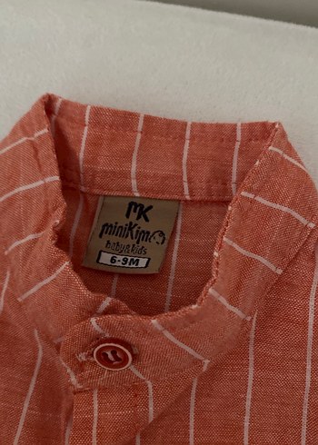 Kısa Kollu Keten Bebek Erkek Takımı - Görsel 2