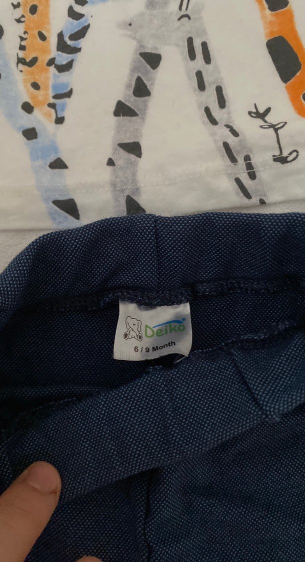 Bebek Erkek Gri Baskılı Kısa Kollu Takım - Görsel 3