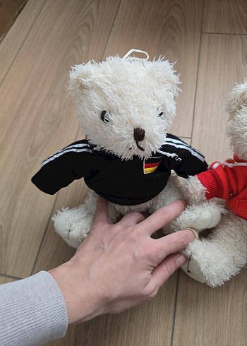 Renkli Kazaklı Beyaz Peluş Ayıcıklar - Görsel 2