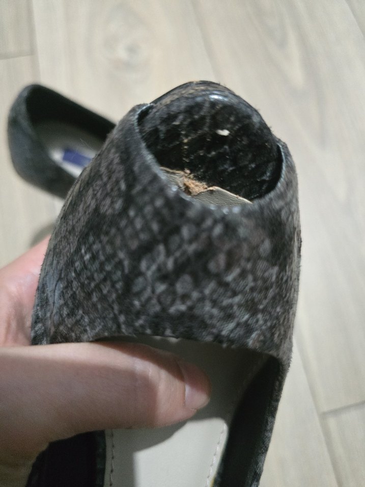 Gri Yılan Desenli Stiletto Topuklu Kadın Ayakkabı - Görsel 5