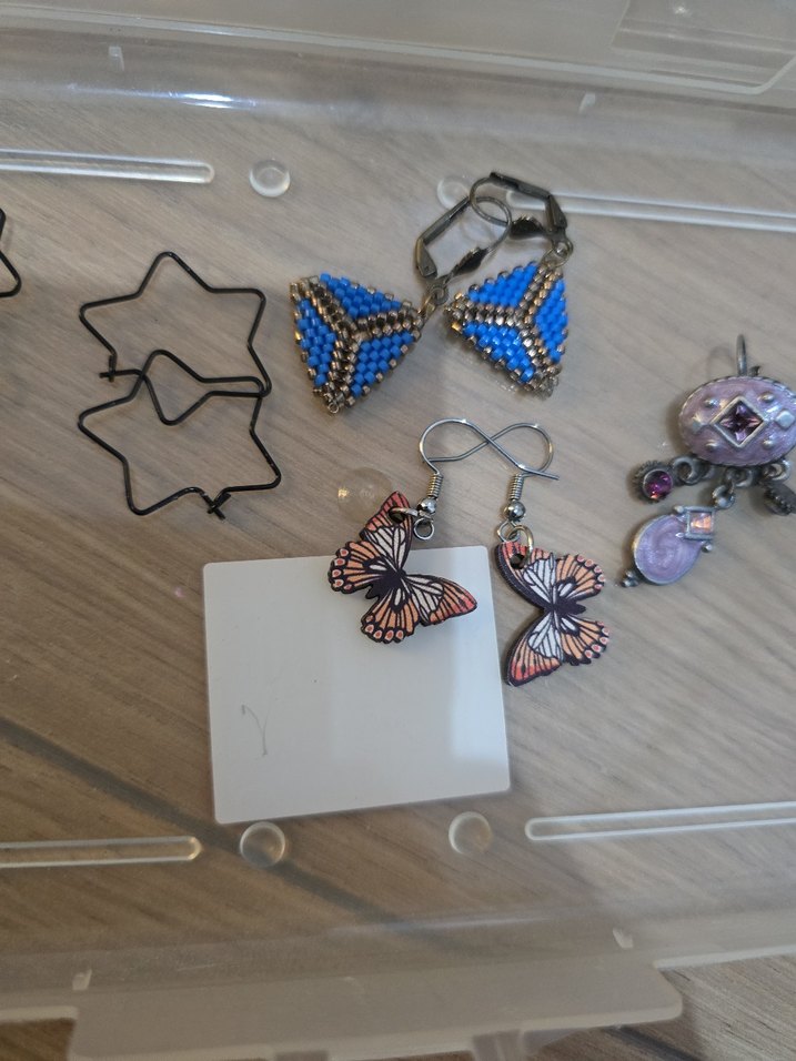 Boncuklu Çok Renkli Midi Küpeler - Görsel 3