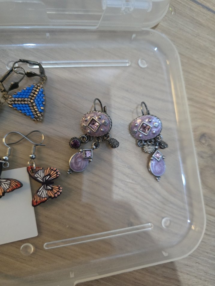 Boncuklu Çok Renkli Midi Küpeler - Görsel 2