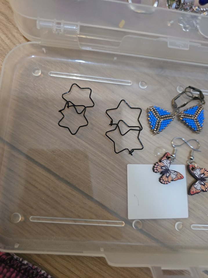 Boncuklu Çok Renkli Midi Küpeler - Görsel 4