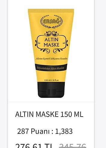 Beden ERSAĞ SOYULABİLEN ALTIN MASKE