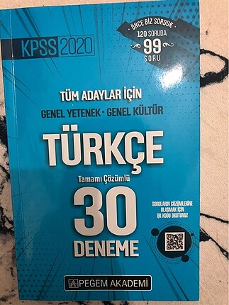 Pegem Türkçe deneme