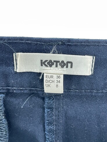 36 Beden lacivert Renk Koton Düz Kesim %70 İndirimli.