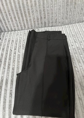 Düz paça siyah pantolon - Görsel 3