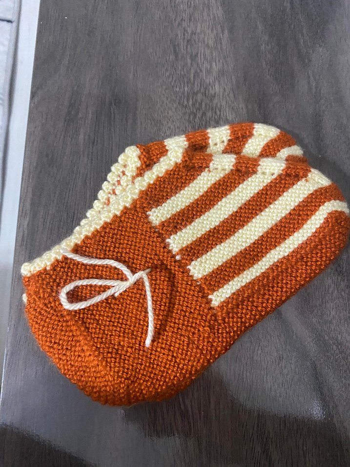 Turuncu Çizgili patik - Görsel 2