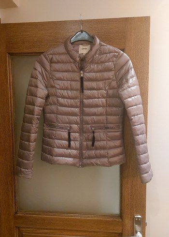 Koton marka vizon Fermuarlı İnce Mont XS beden - Görsel 4