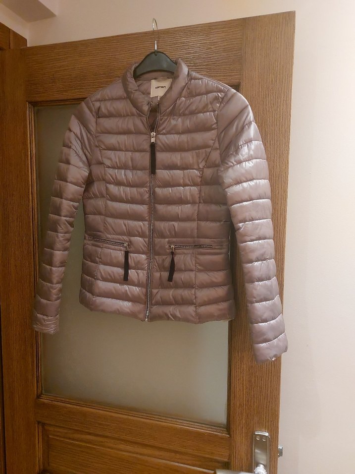 Koton marka vizon Fermuarlı İnce Mont XS beden - Görsel 5