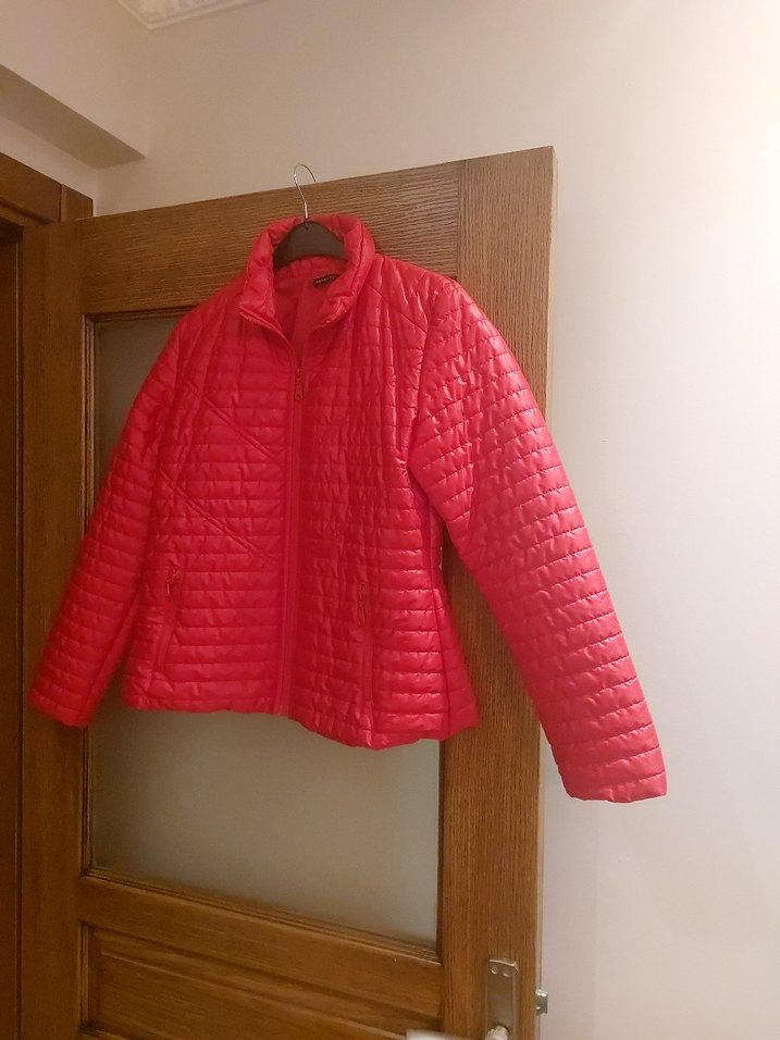 Trendyol Kırmızı Fermuarlı Kadın Midi Mont - Görsel 5