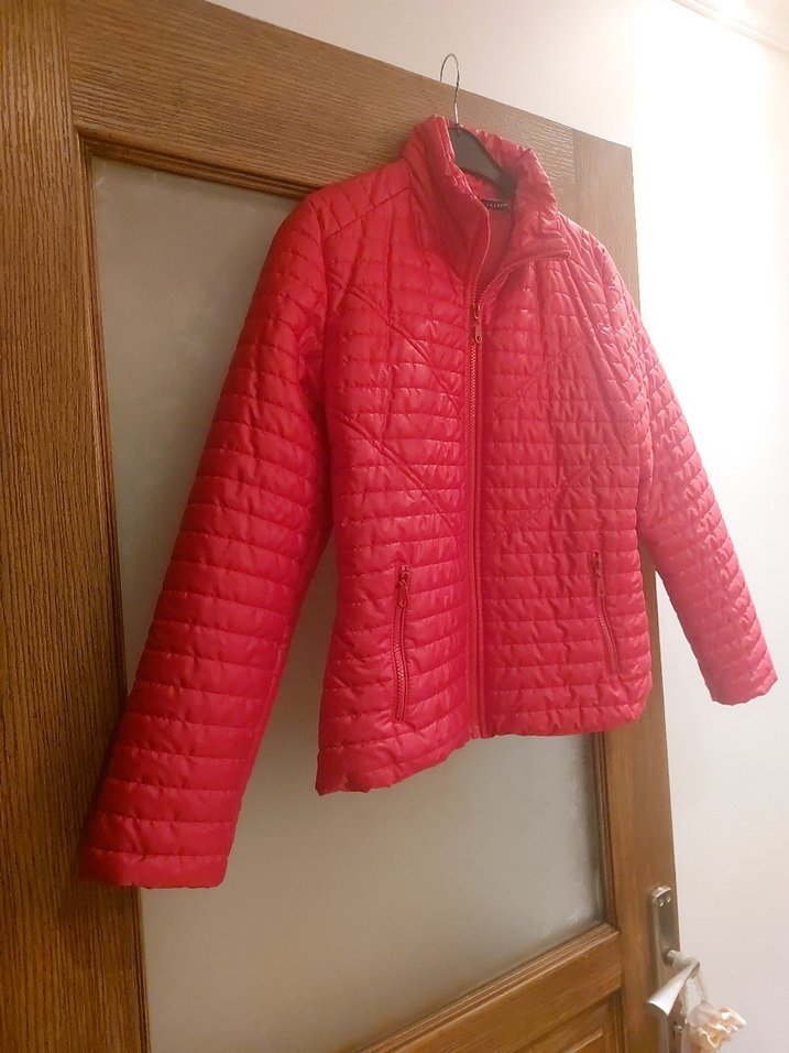 Trendyol Kırmızı Fermuarlı Kadın Midi Mont - Görsel 3