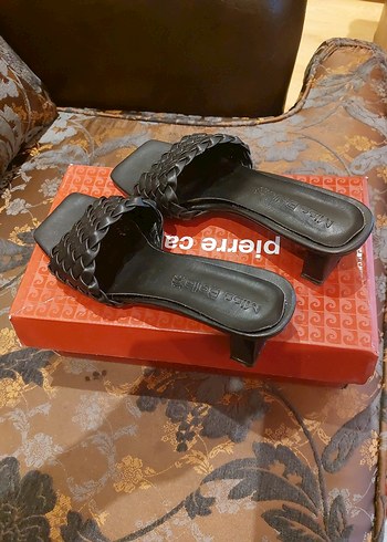 Siyah Örgü Bantlı Kadın Terlik 38 numara - Görsel 3