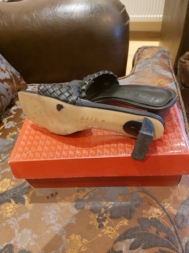 Siyah Örgü Bantlı Kadın Terlik 38 numara - Görsel 4