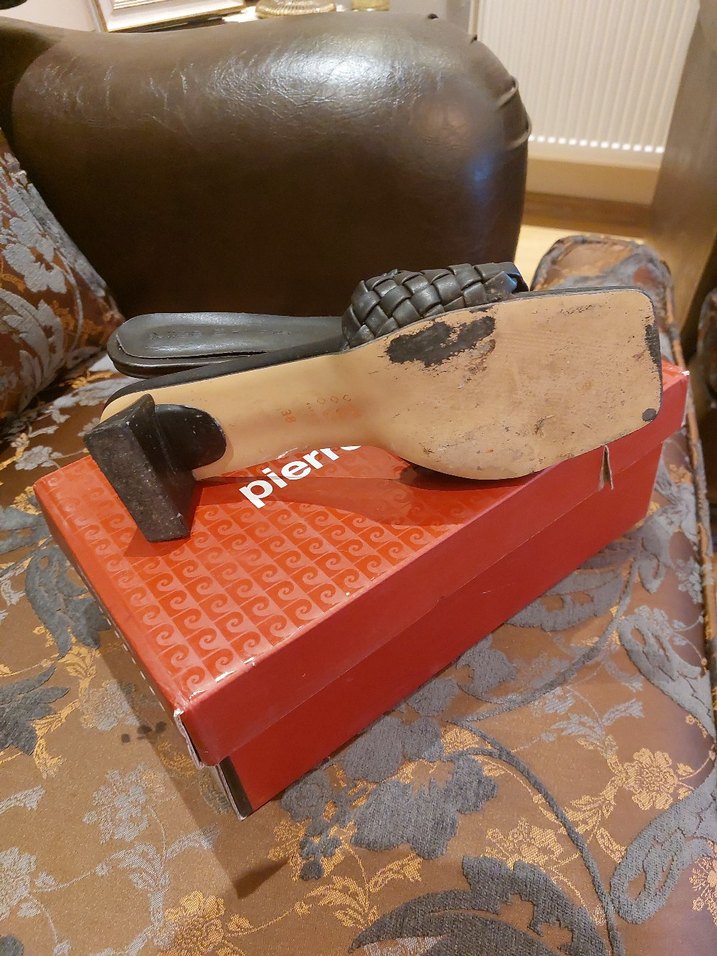 Siyah Örgü Bantlı Kadın Terlik 38 numara - Görsel 5