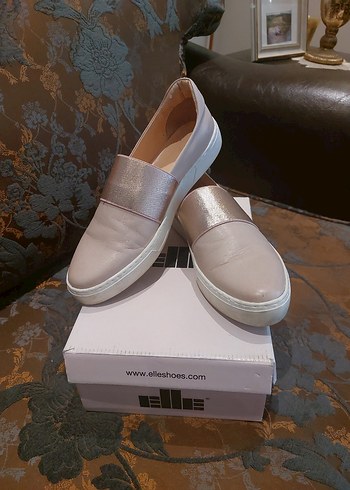 ELLE marka Bej Deri Platform Kadın Spor Ayakkabı 38 numara - Görsel 9