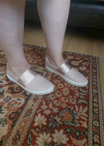 ELLE marka Bej Deri Platform Kadın Spor Ayakkabı 38 numara - Görsel 7