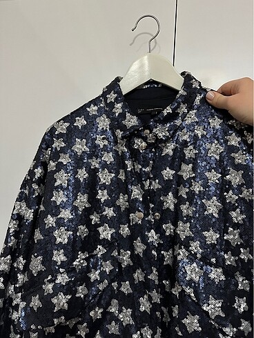 Zara payet yıldızlı ceket