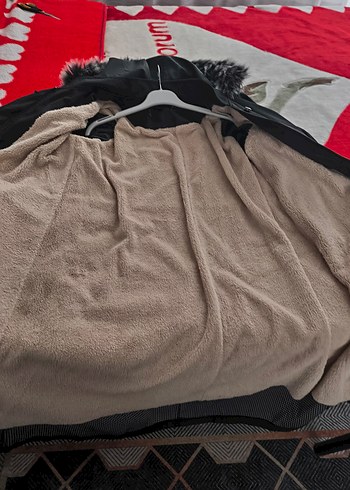 xl Beden Siyah Kürklü Mont