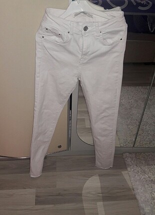 Beyaz skin pantolon