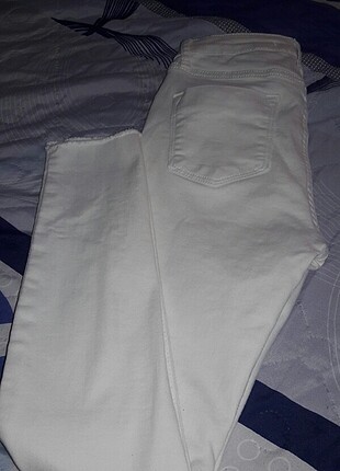 11-12 Yaş Beden beyaz Renk Beyaz skin pantolon
