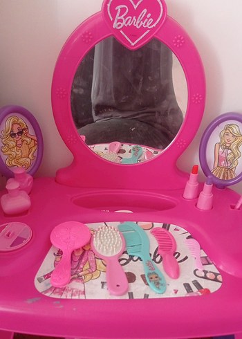 Barbie Temalı Renkli Pembe Çocuk Şifonyeri - Görsel 3