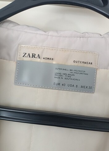 Zara mevsimlik mont 