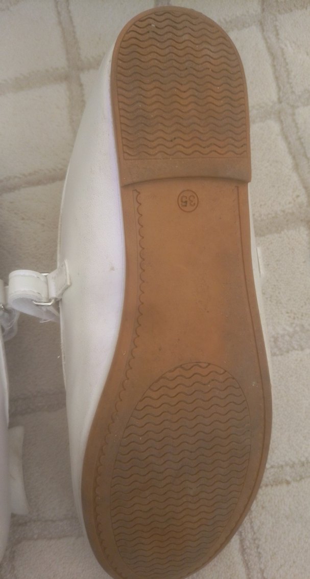 Beyaz Fiyonklu Kız Çocuk Babet - Görsel 4