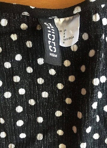 34 Beden siyah Renk H&M elbise