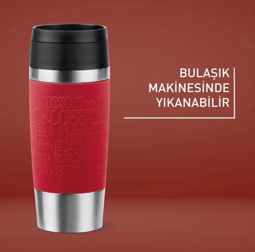 Tefal Kırmızı Çelik Termos Bardak - Görsel 5