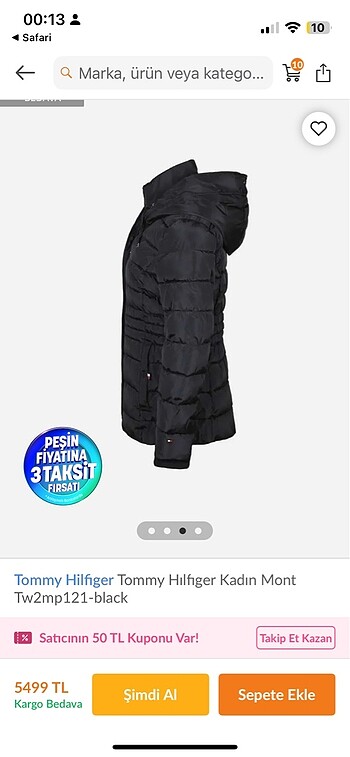 l Beden Tommy Hilfiger Kadın Mont