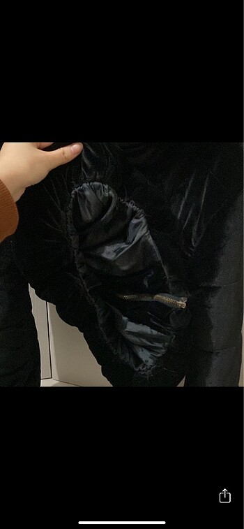 xl Beden siyah Renk Pofuduk mont