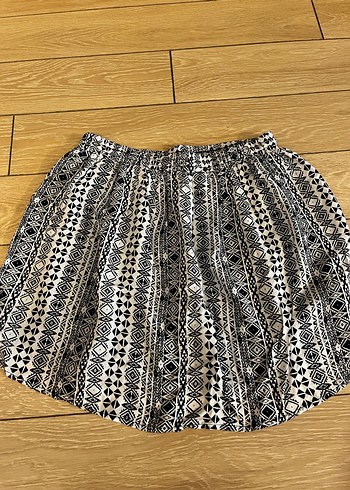 Bohem Midi Hamile Etek Siyah Desenli - Görsel 3