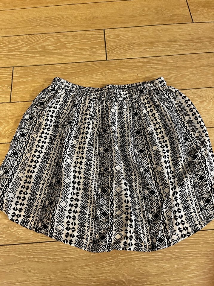 Bohem Midi Hamile Etek Siyah Desenli - Görsel 3