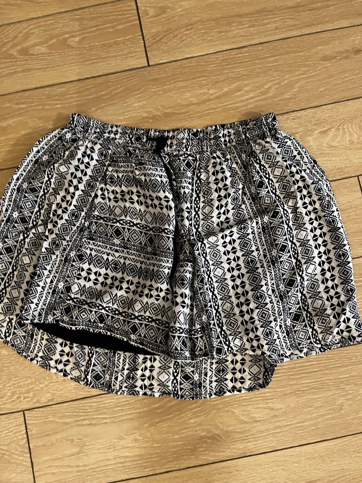 Bohem Midi Hamile Etek Siyah Desenli - Görsel 2