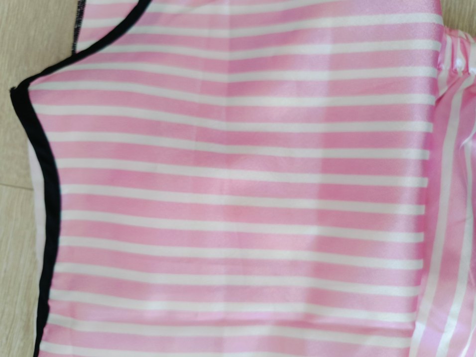 Pembe Çizgili İp Askılı Şortlu Pijama Takımı - Görsel 3