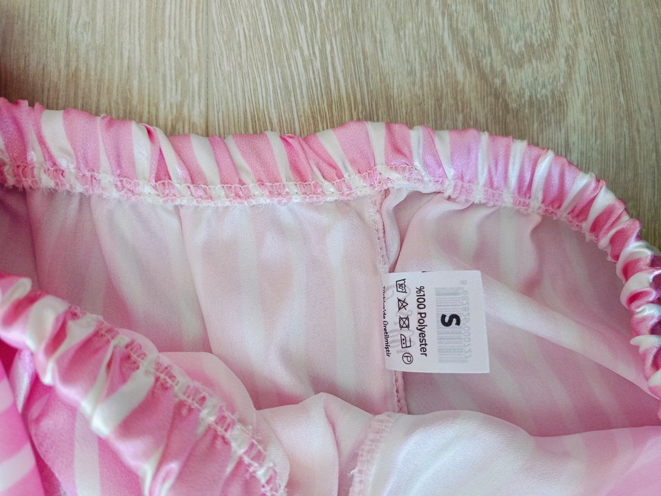 Pembe Çizgili İp Askılı Şortlu Pijama Takımı - Görsel 4