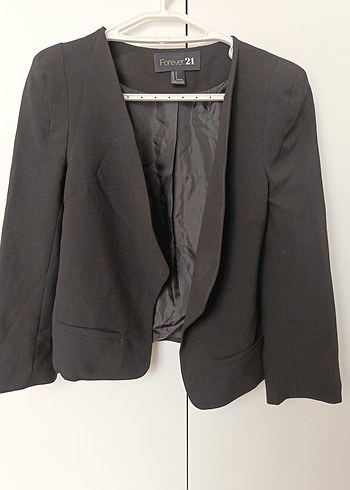 Forever21 Siyah Midi Blazer - Görsel 5
