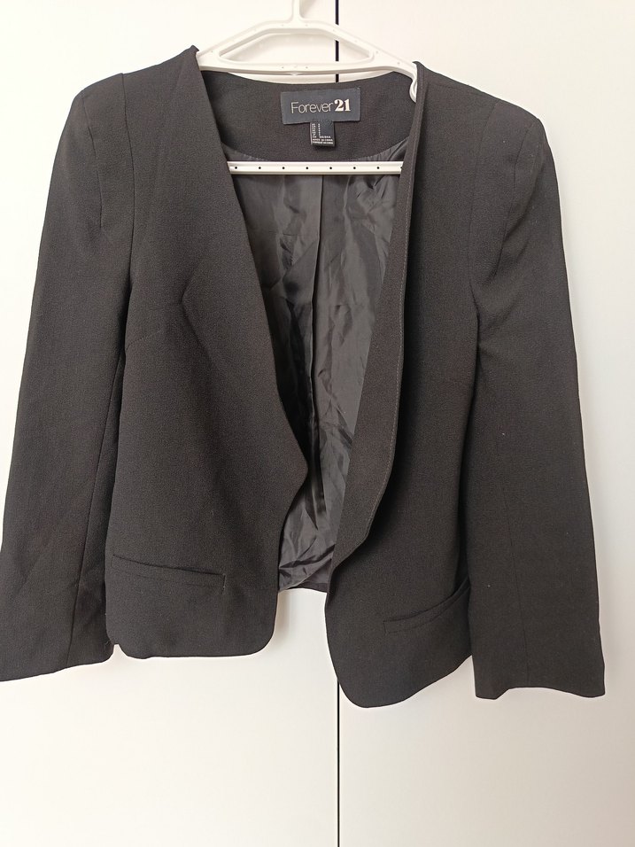 Forever21 Siyah Midi Blazer - Görsel 5