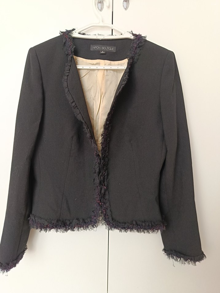 Siyah Kadın blazer Ceket - Görsel 3