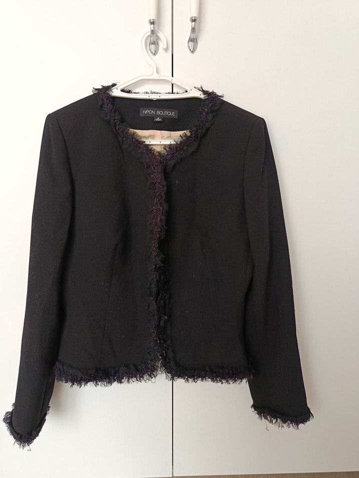 Siyah Kadın blazer Ceket - Görsel 2